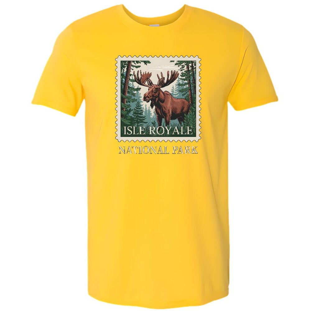 Isle Royale National Park T-Shirt Moose Nature Hiking Outdoors - Picture 6 of 8